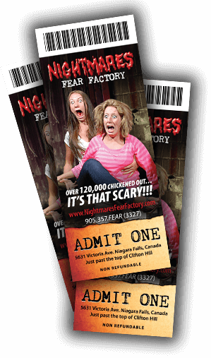 Nightmares Fear Factory Tickets