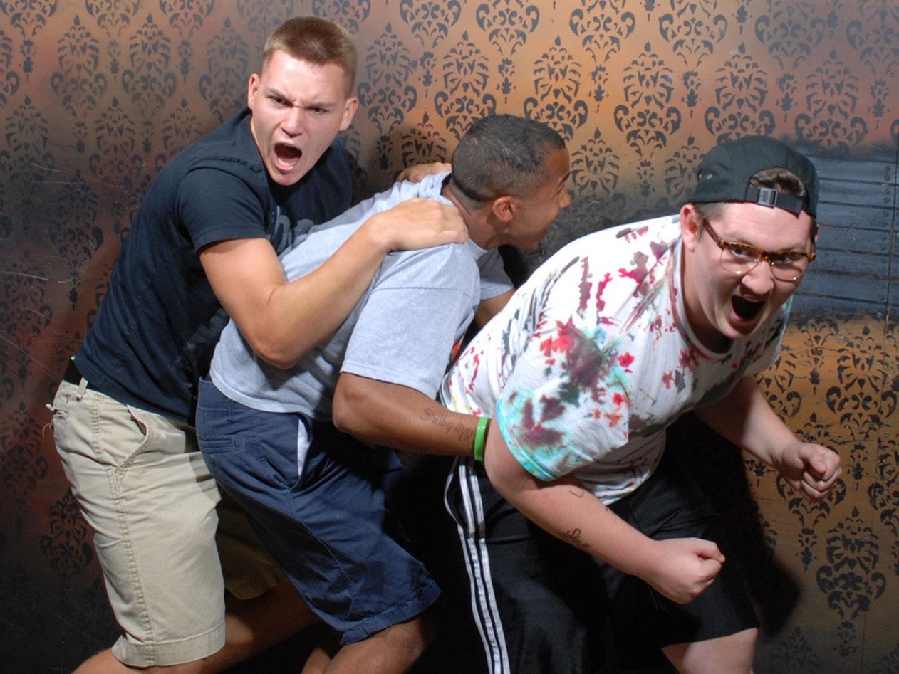 Hilarious reactions at Haunted House