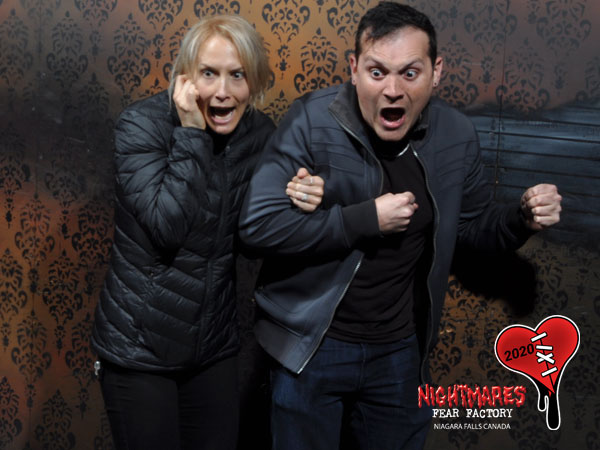 Couple in Nightmares Fear Factory on Valentine's Day